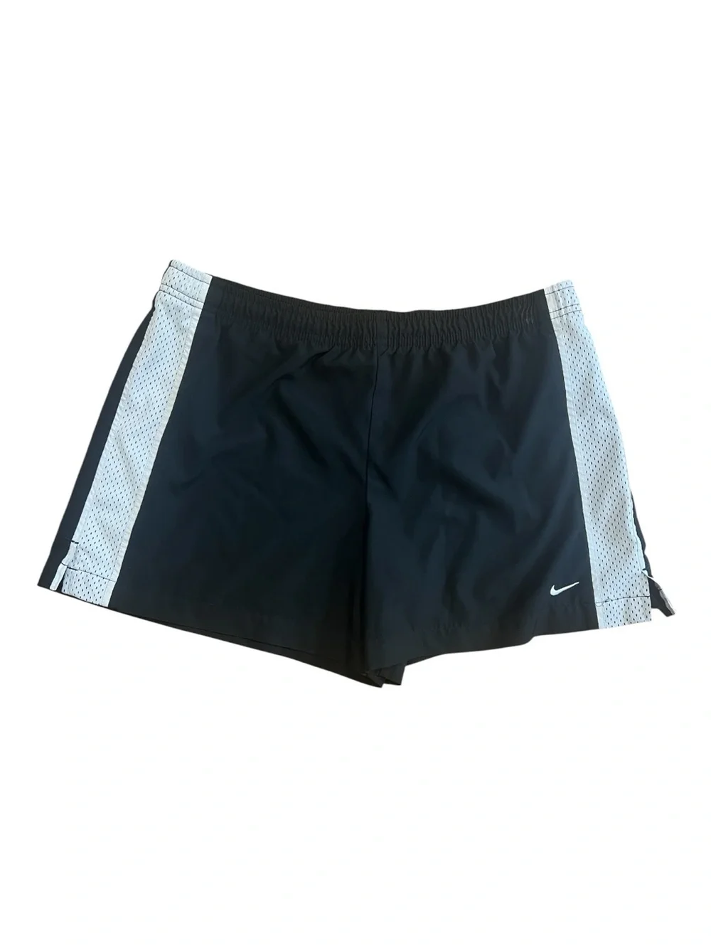 Nike Running Shorts with Mesh Panels Black & White Size M Women
